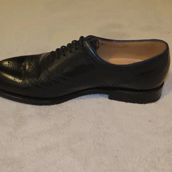 J.M. Weston 391 Black Leather Brogues US 7D Dust Bags & Box